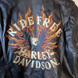 Harley-Davidson Ride Free Vintage Leather Jacket